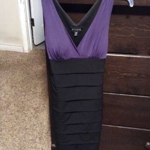 ENFOCUS STUDIO Women's Purple & Black Cocktail Dress Size 6